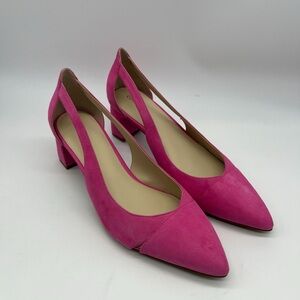 Cole Haan Caia Suede Pink Heeled Pumps